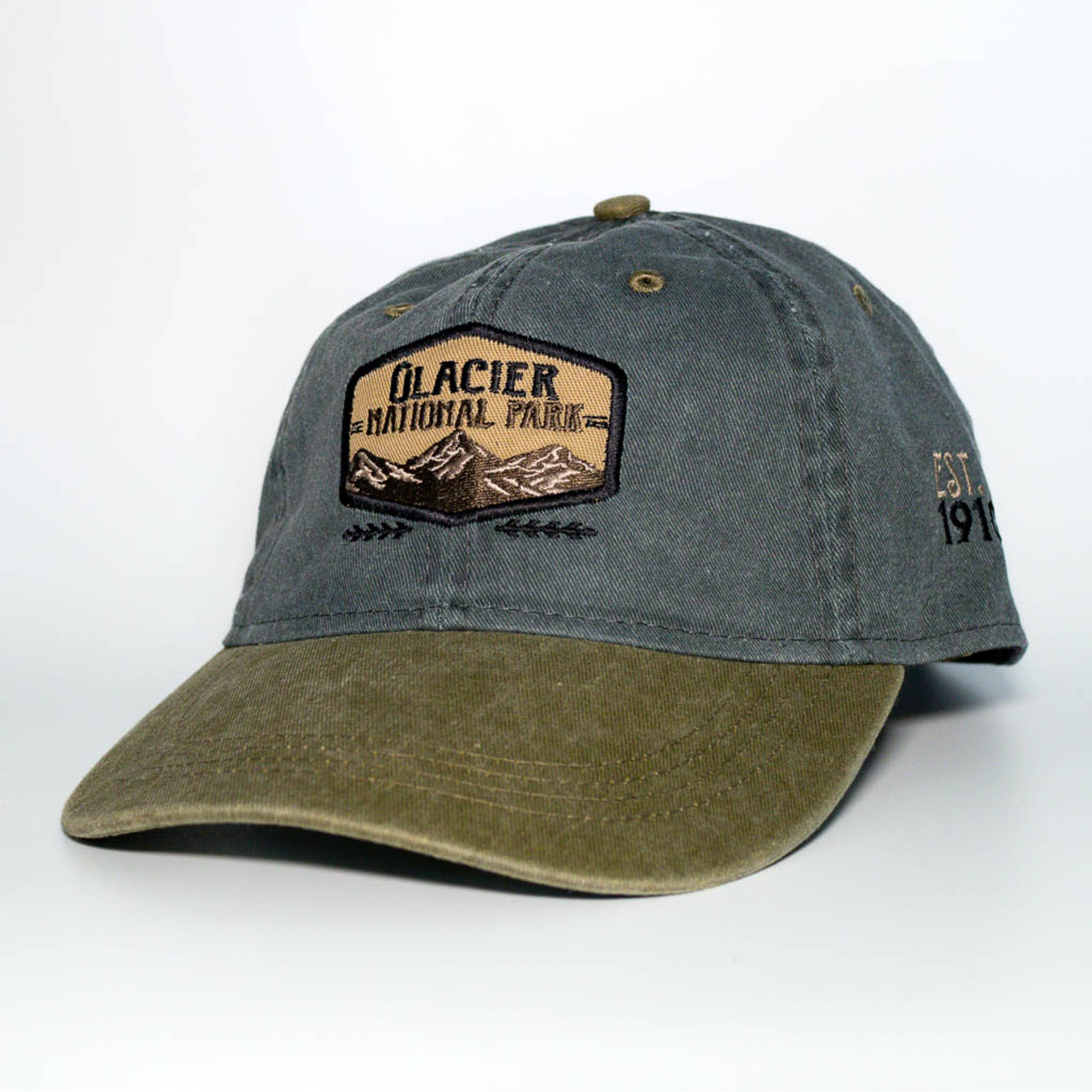 Vintage Two Tone Trucker Cap with patch Glacier Conservancy