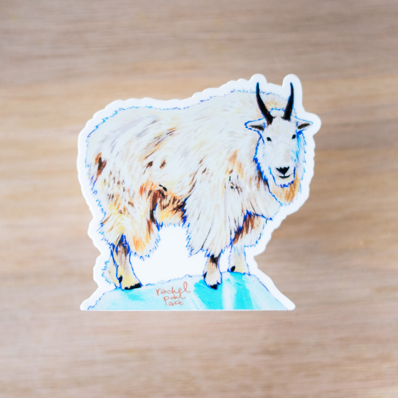 Rachel Pohl Mountain Goat Sticker - Glacier National Park Conservancy