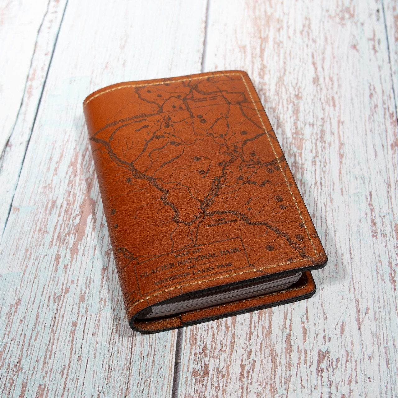 Leather passport wallet