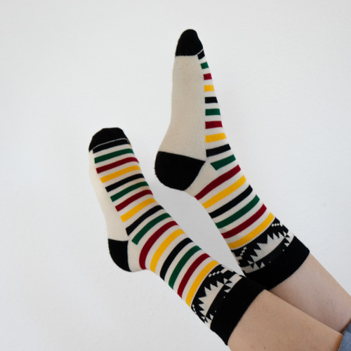 Pendleton Merino Jacquard Crew Socks