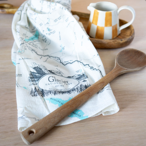 Glacier Map Tea Towel