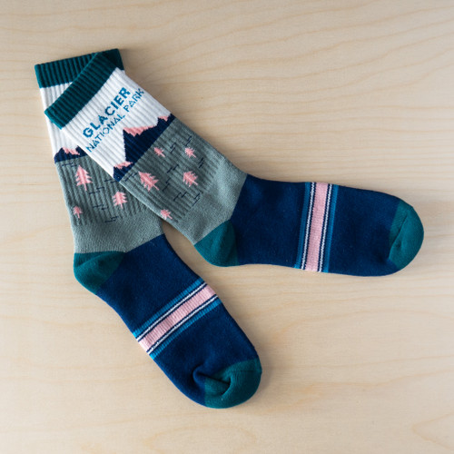 Adult Mountain Scene Socks
