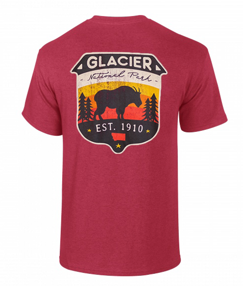 Long Sleeve T-Shirt with Map Glacier Conservancy