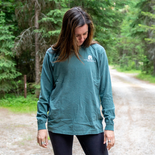 Long Sleeve T-Shirt with Map Glacier Conservancy
