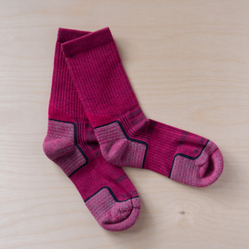 Tough Cutie Eve Crew Socks - Hot Pink