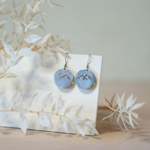 Mountain Peaks Earrings - Silver