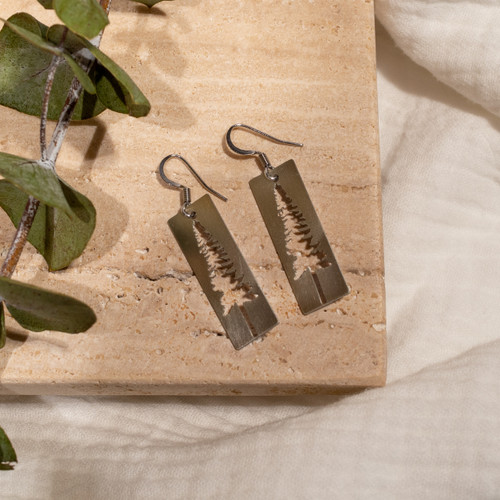 Cutout Tree Earrings
