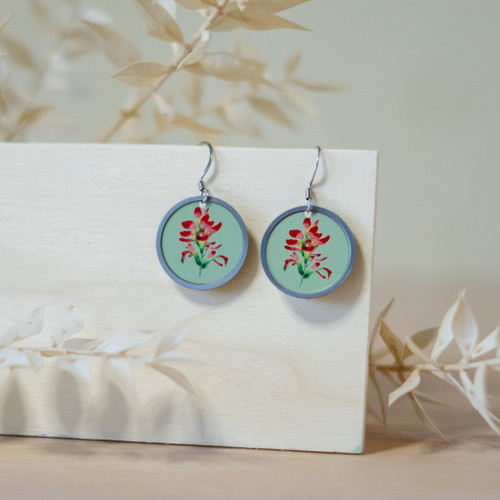 Indian Paintbrush Earrings