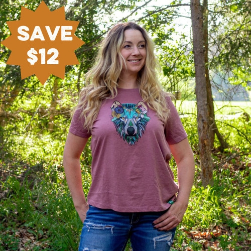 Boho Wolf T-Shirt (women's)