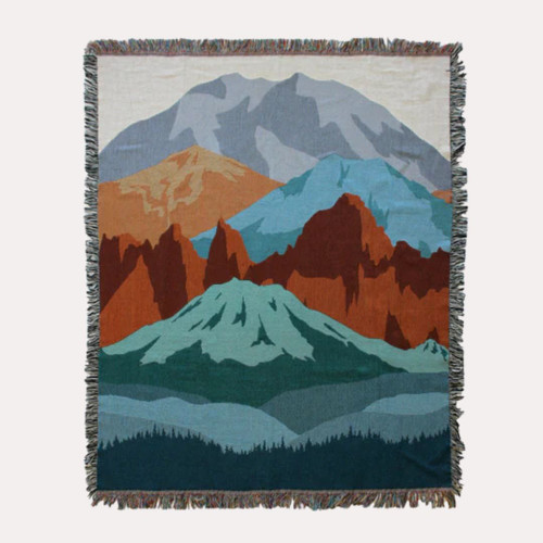 Calling Mountains Throw Blanket