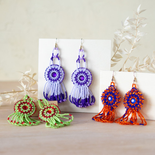 Beaded Statement Earrings