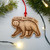 Wood Grizzly Ornament