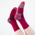 Tough Cutie Eve Crew Socks - Hot Pink