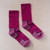 Tough Cutie Eve Crew Socks - Hot Pink