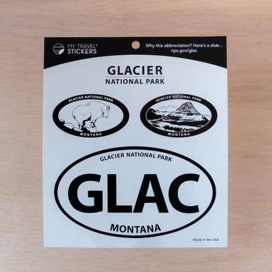 Parc national des glaciers autocollant en vinyle - Canada