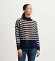 Mock Neck Stripe