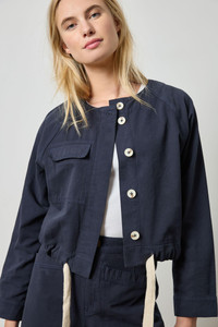 Drawstring Waist Jacket
