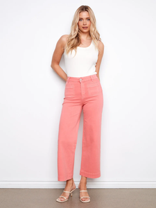 Twill Cropped Flare
