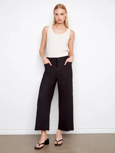Stretch Linen Wide Leg