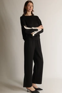 Wide Leg With Bottom Slits-26