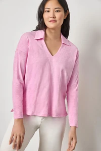 Easy Collared Split Neck-26