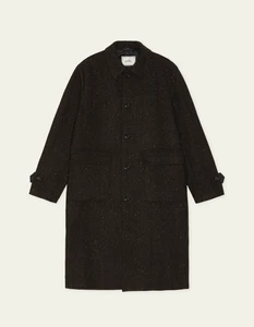 Herringbone Wool Coat