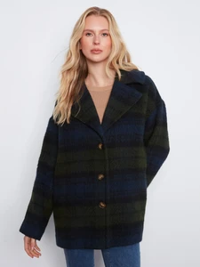 Plaid Wool Blend Jacket-26