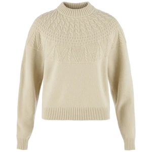 Ovik Solid Jacquard Knit Sweater