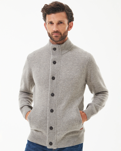 Essential Patch Zip Through Knitted