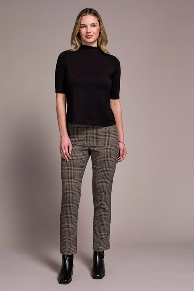 Funnel Neck Knit Top