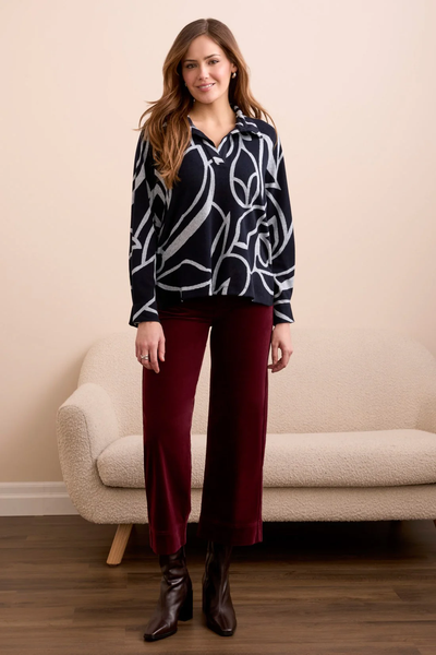 Long Sleeve Henley Top