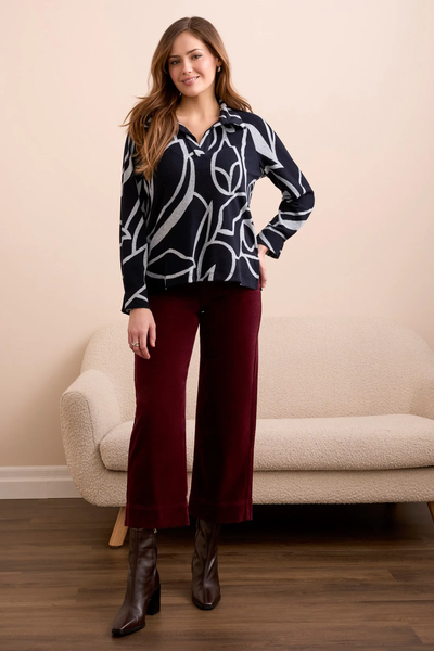 Long Sleeve Henley Top