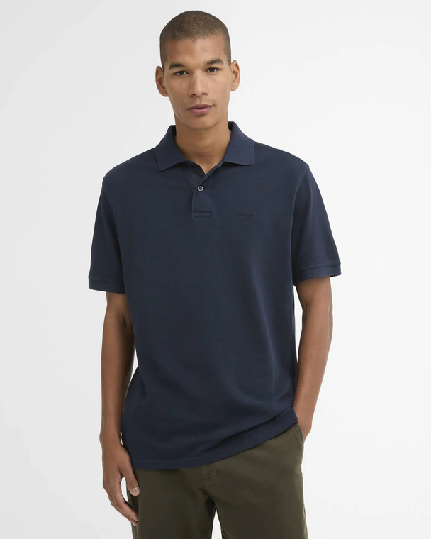 Washed Tartan Pique Polo