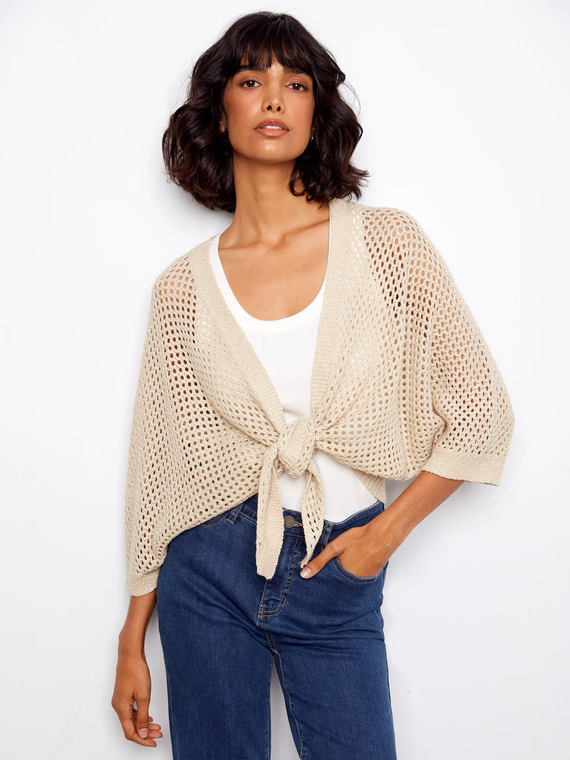 Dolman Tie Front Shrug-26