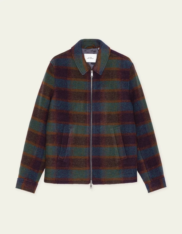 Check Wool Zipper