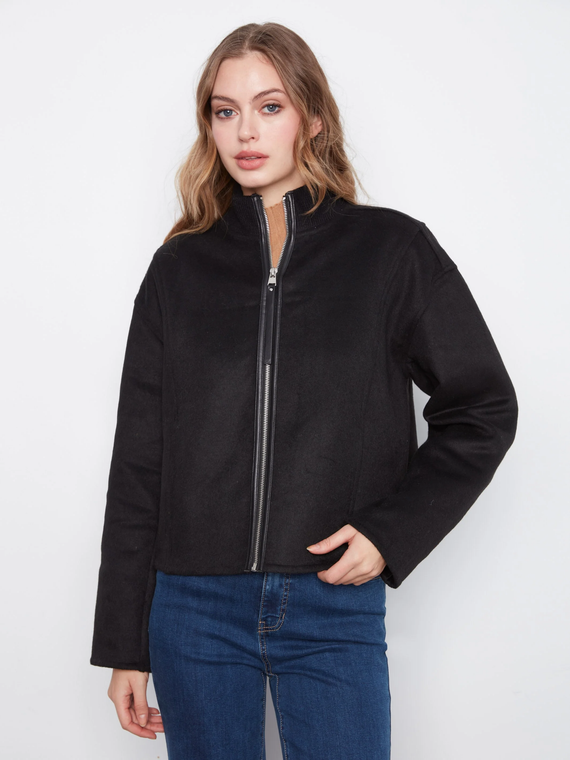 Wool Blend Bomber Jacket-26