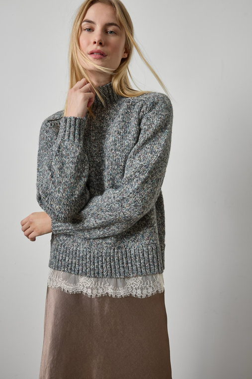 Lace Trim Pullover