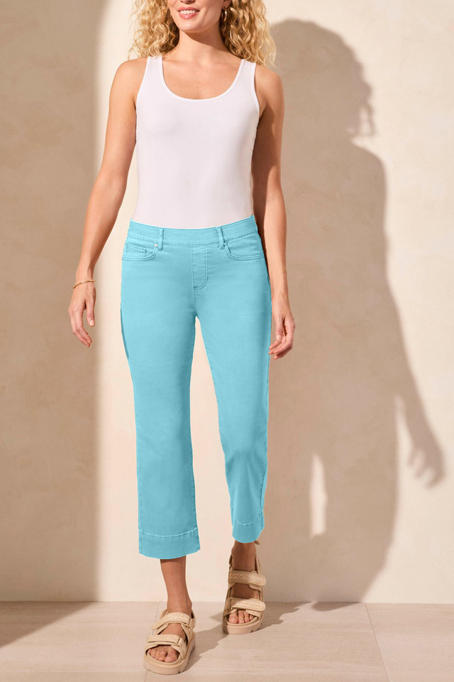 Pull-On Kick Flare Capri