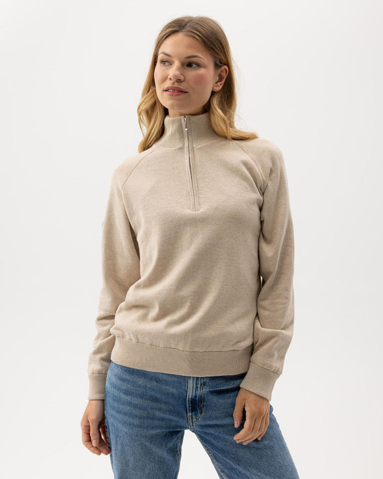 Laura T-Neck Windproof Sweater
