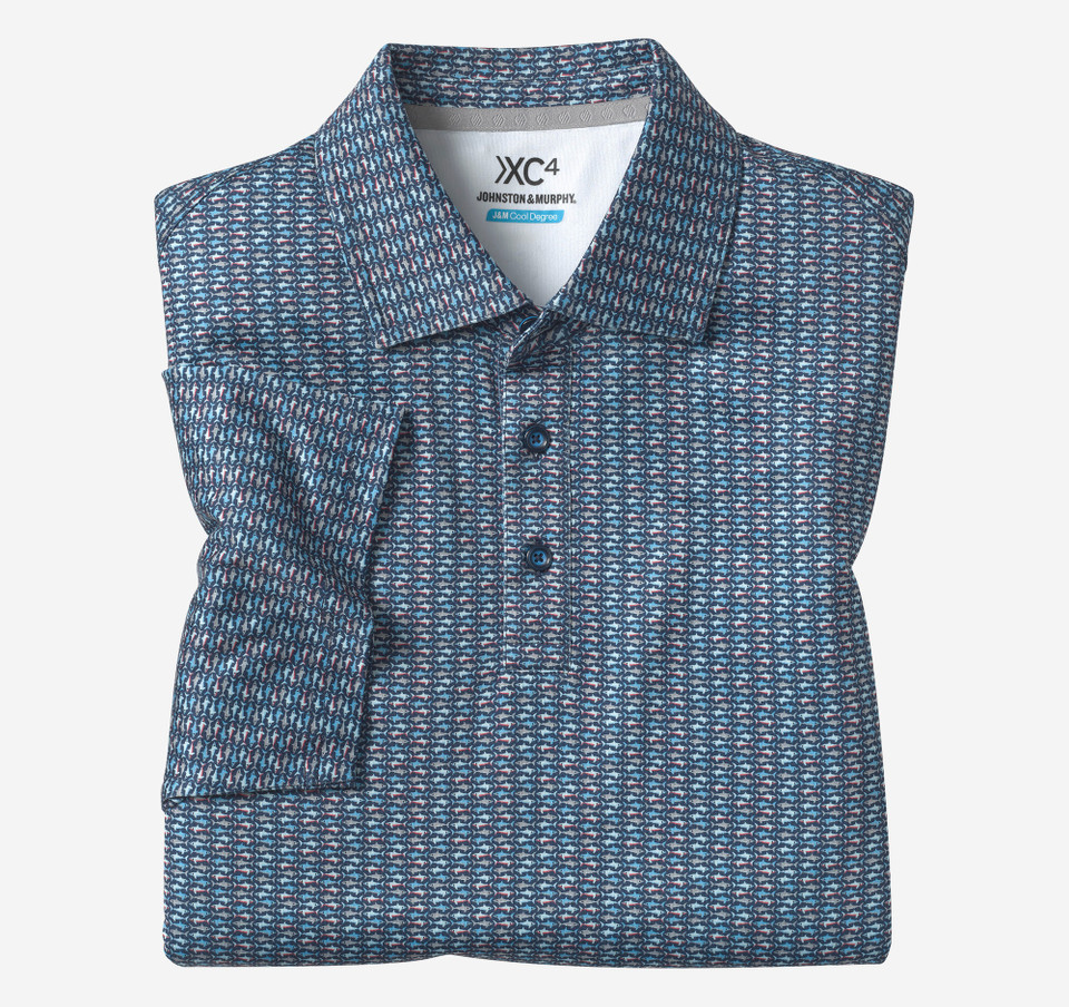 XC4® Performance Print Polo + Cool Degree™ (Sharks)