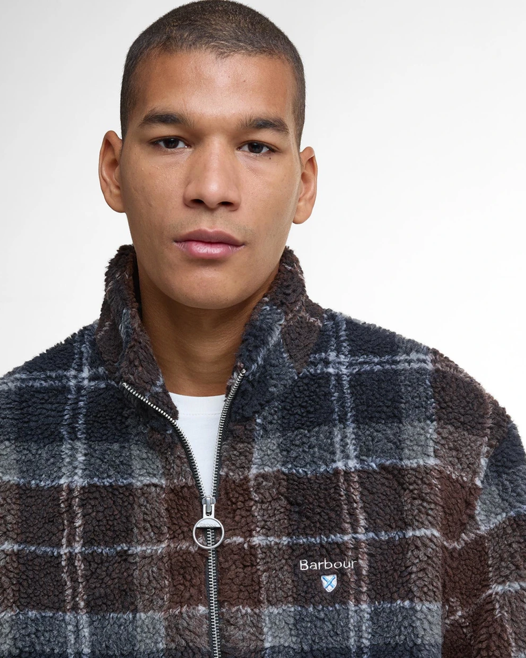 Tartan Fleece Zip Through