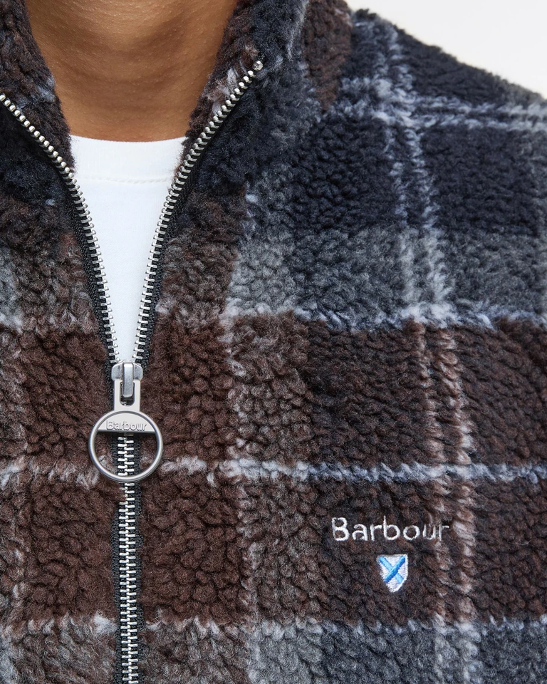 Tartan Fleece Zip Through