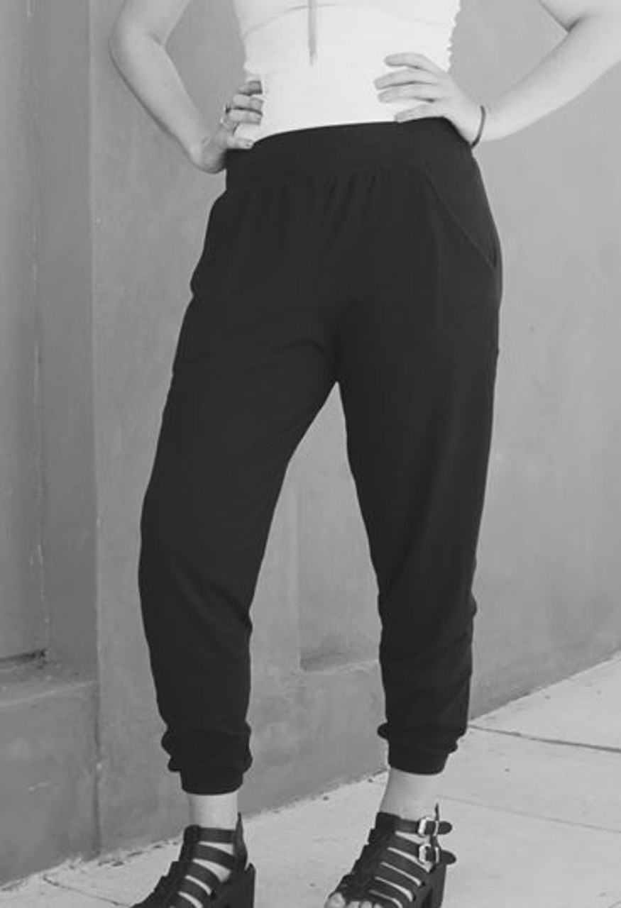 Women's Rayon Sweatpants High Waisted Joggers Casual Plain Drawstring Harem  Pants with Pockets 