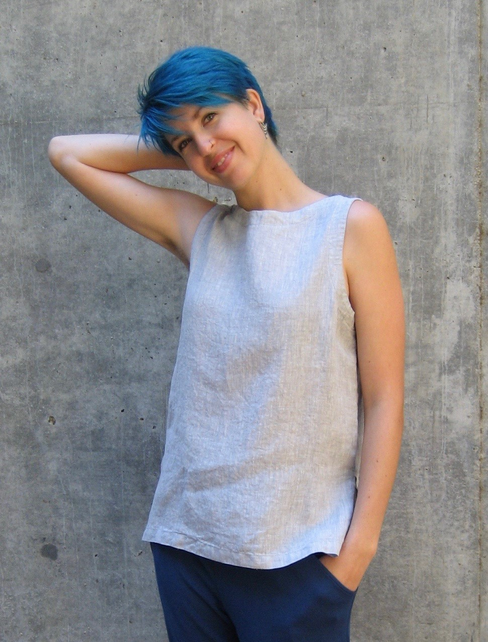 Linen Tank - cottonbasics