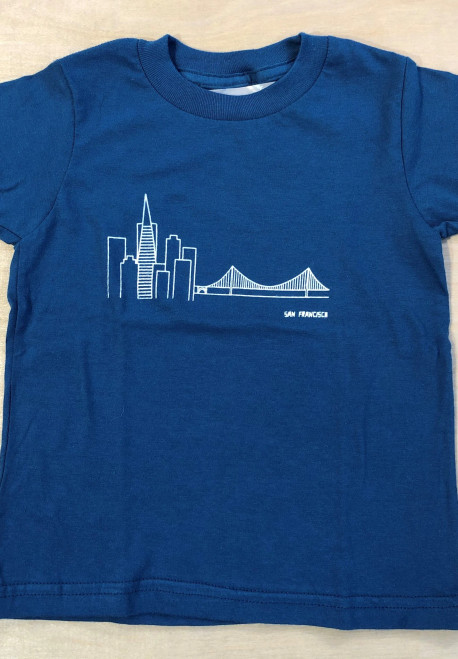 Kid's Organic Cotton T-Shirt with Skyline Print