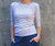 3/4-Sleeve Striped Boatneck - White