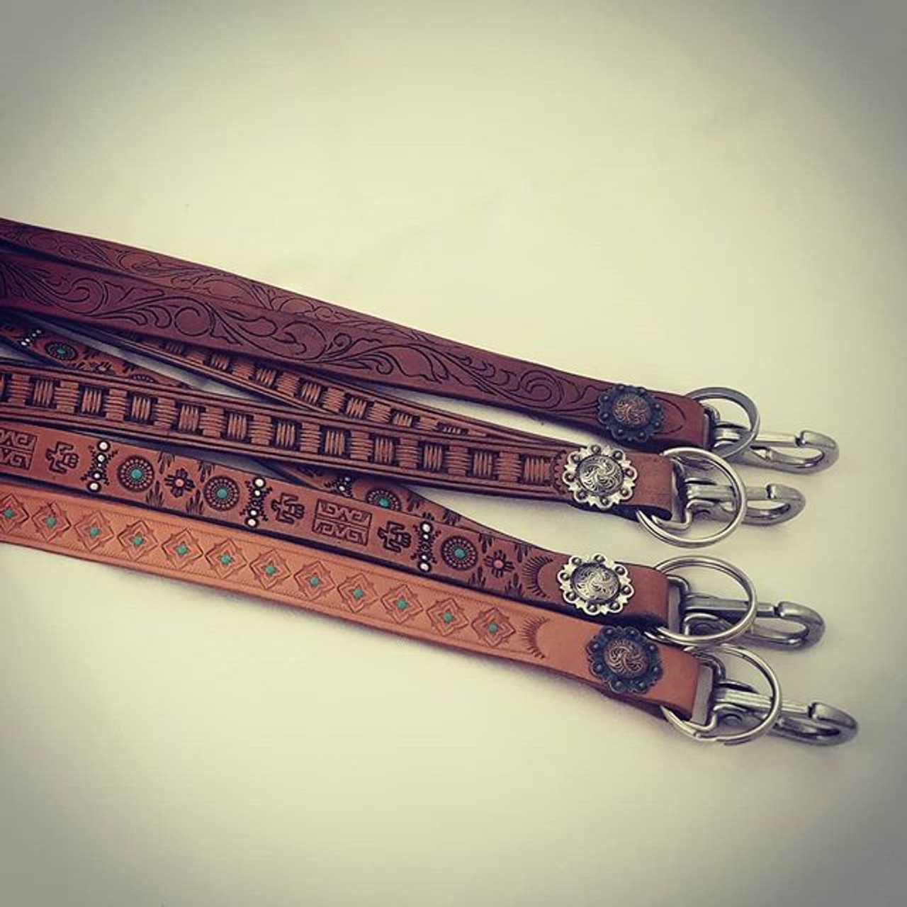 Stamped Leather Lanyards - Bar C Saddlery