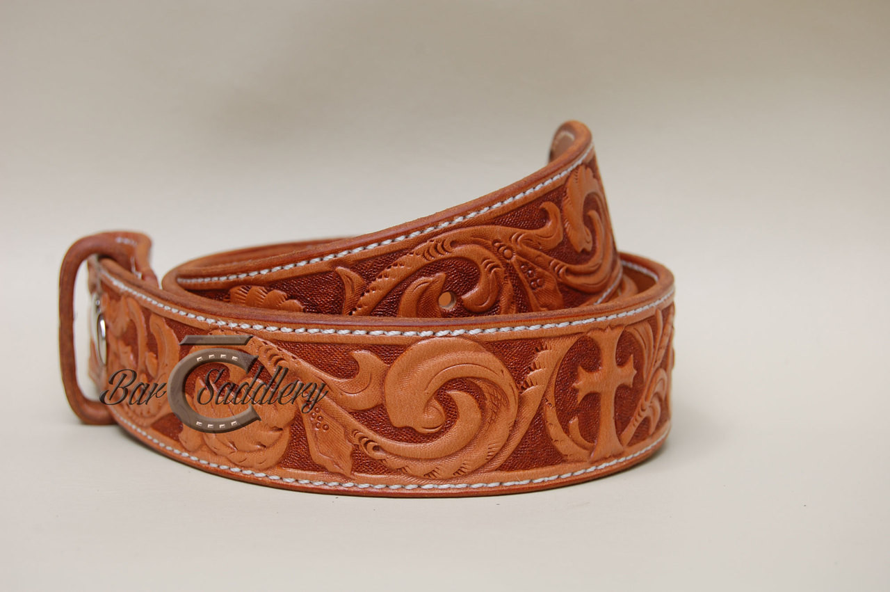 Custom Tooled Leather Belt, Custom Leather Belt To order go…