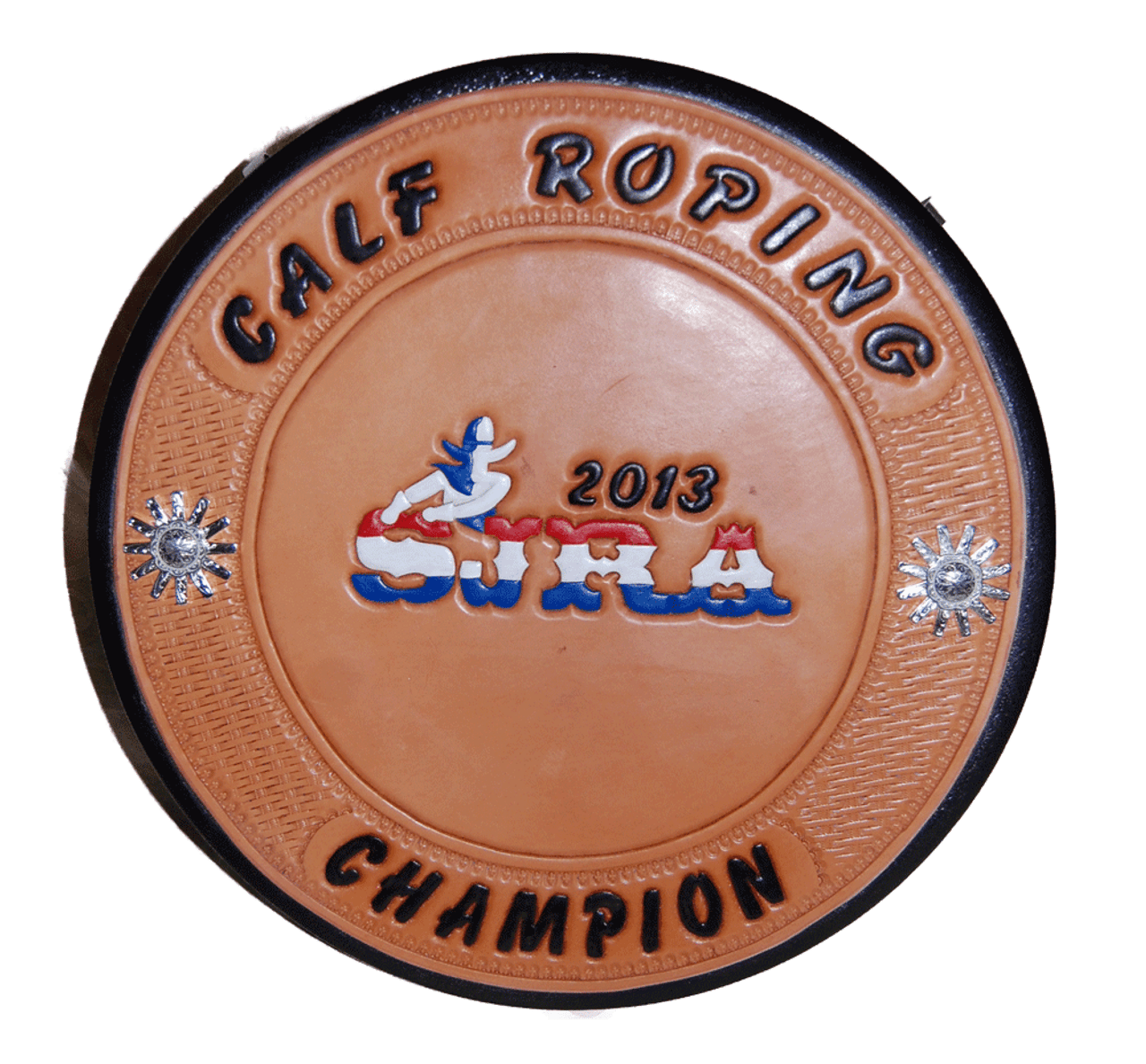 Custom Rope Can with Leather Award Panel
