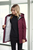 Burgundy inside Whitney Waterproof Cotton lightweight